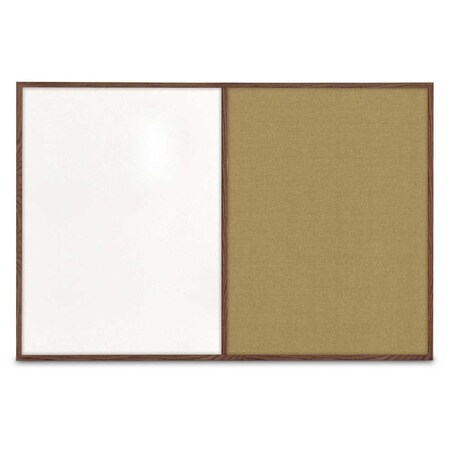 United Visual Products Slim Style Indoor Enclosed Radius Corkbo UVRDS42SB-WHITE-PEARL